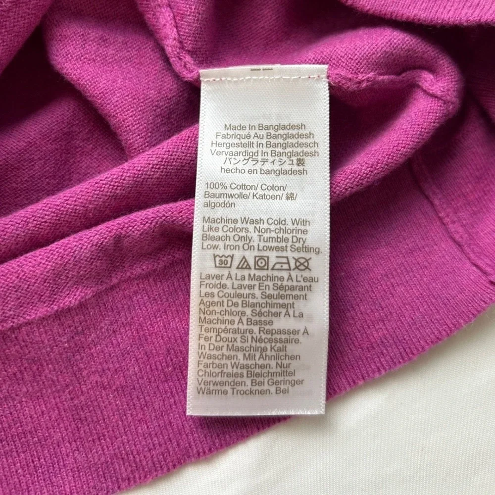 J.Crew Womens Crew Neck Long Sleeve Pullover Teddy Sweater Size 2X Purple Soft